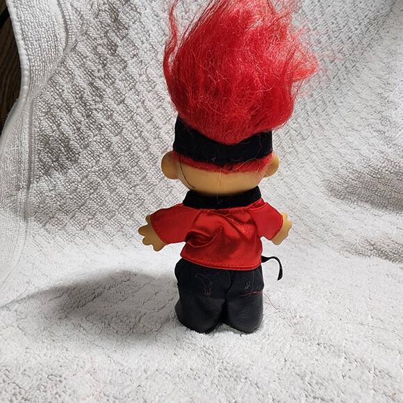 Troll Doll 4 1/2" Russ Equestrian Jockey Red Hair - Picture 2 of 3